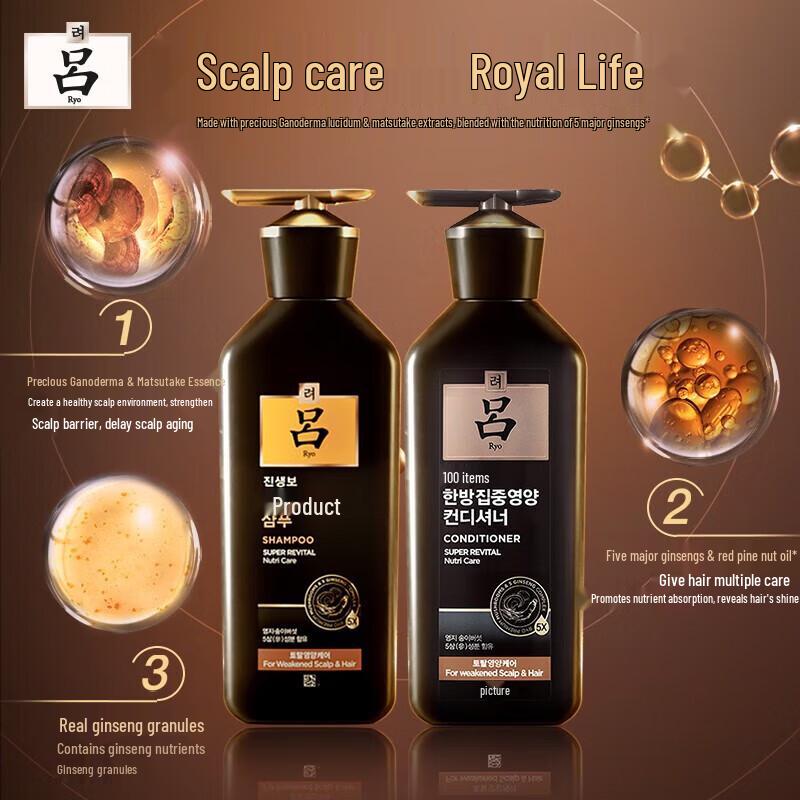 Ryo Ginseng Rejuvenating Hair Care Set