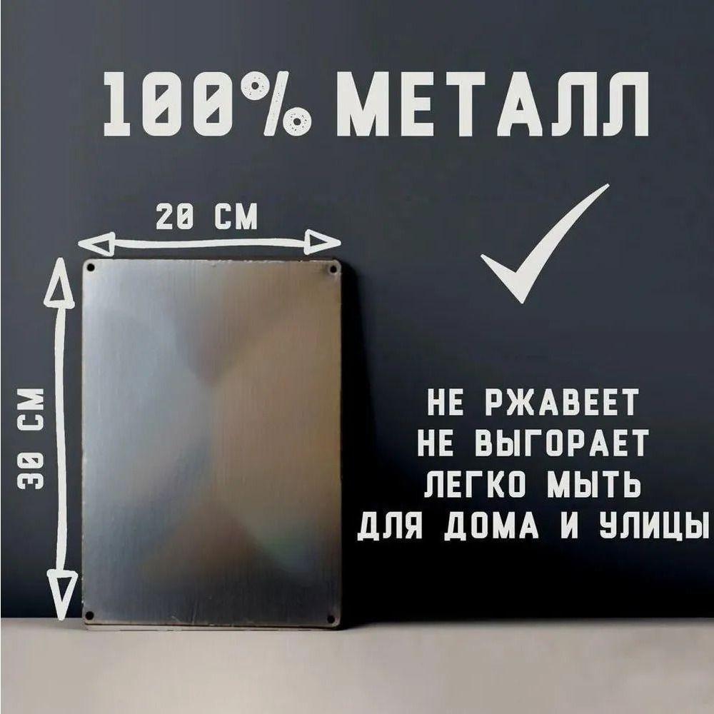 Ретро Металлическая Табличка Че Гевара Настенный Декор Искусство Винтажный Жестяной Постер 20x30 см