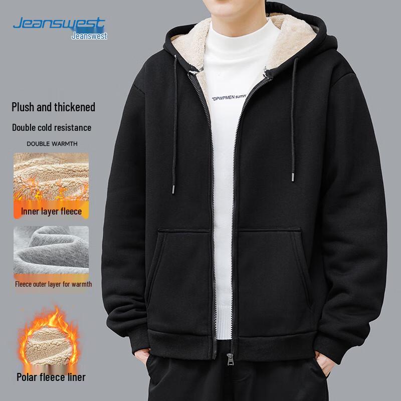 Jeanswest Men's Fleece Lined Casual Jacket