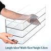 Transparent Acrylic Desktop Storage Box: Rectangular Mirror Cabinet for Cosmetics, Stationery, or Kitchen Essentials