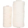 2Pcs 100M Macrame Cord Cotton Rope Single Strand Twisted String Craft Cotton Yarn for DIY