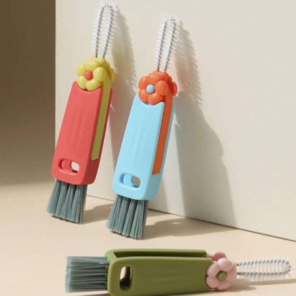 Mini Straw Cleaning Brush Silicone Cup Lid Cleaning Brush  Appliance Maintenance