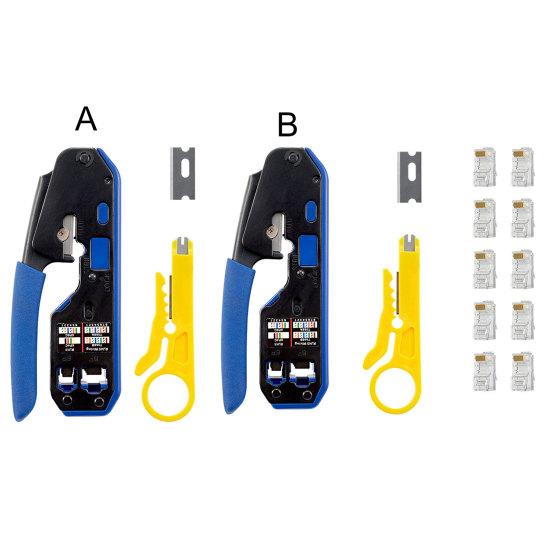 1 комплект RJ45, инструмент для зачистки кабеля, высокопрочный, износостойкий, 8P 6P, плоскогубцы для зачистки проводов, обжимной инструмент, товары для дома