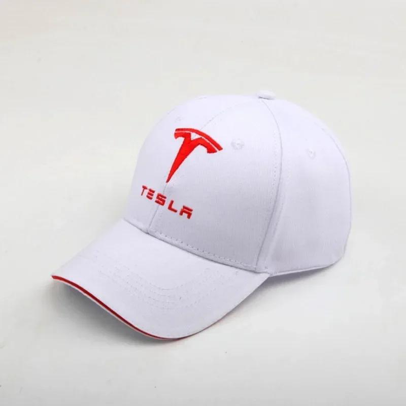 CQPKJ1 Four Seasons Casual for Tesla Baseball Caps Embroidery Men Women Racing Snapback Sun Hat Outdoor Sport Running Adjustable Gift