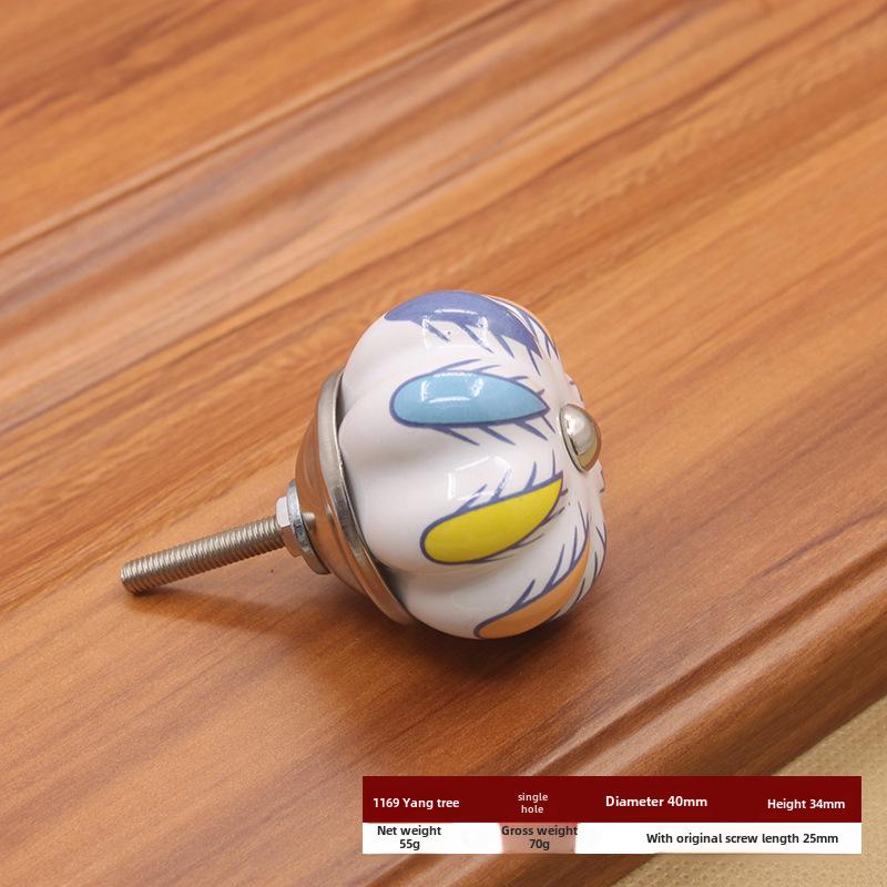 Керамическая ручка с одним отверстием в европейском стиле для шкафов и ящиков
