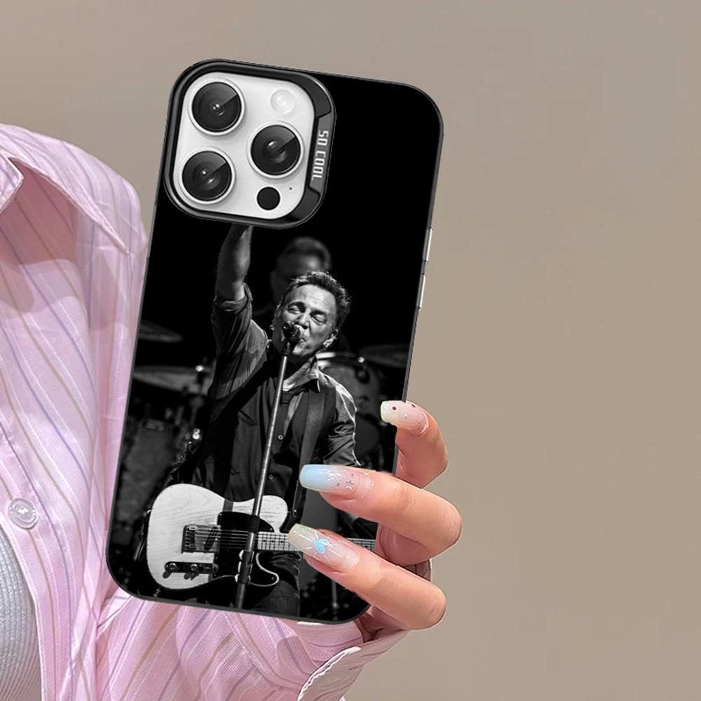 Чехол для телефона Bruce Springsteen Guitar для iPhone 16 15 14 13 12 11 Pro Max X XR XSMAX Матовый противоударный задний чехол