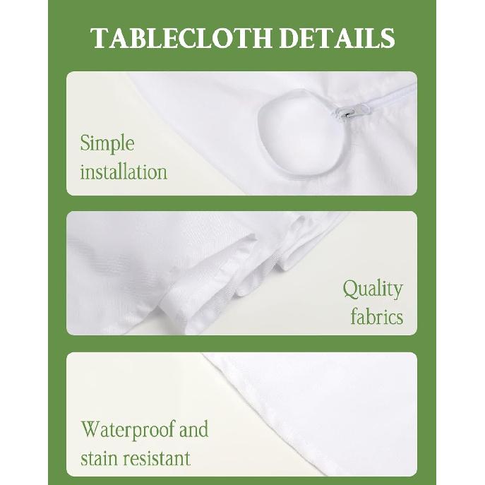 Abstract Marine Coral Outdoor Rectangle Tablecloth Zippered Table Cover with Umbrella Hole,Sea Ocean Starfish Texture Waterproof Table Cloths for