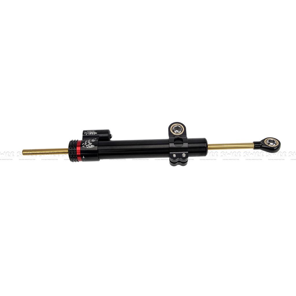Universal Titanium Adjustable Steering Damper Stabilizer - Anodized Black