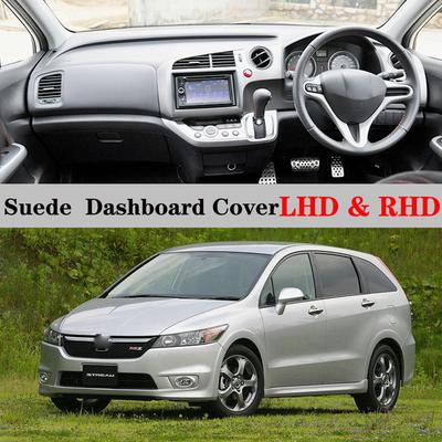 Замшевый Кожаный Коврик На Панель Приборов Чехол На Панель Коврик На Панель Ковер Автоаксессуары Для Honda STREAM RST TS ZS RN6 RN7 RN8 RN9 2006 - 2014