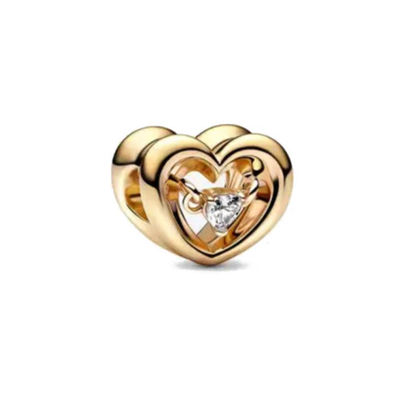Brand New Copper Metal Plated Gold Tower Sunflower Dangle Charm Bead Component Bead Component Compatible With Authentic Original Accessories Bracelet