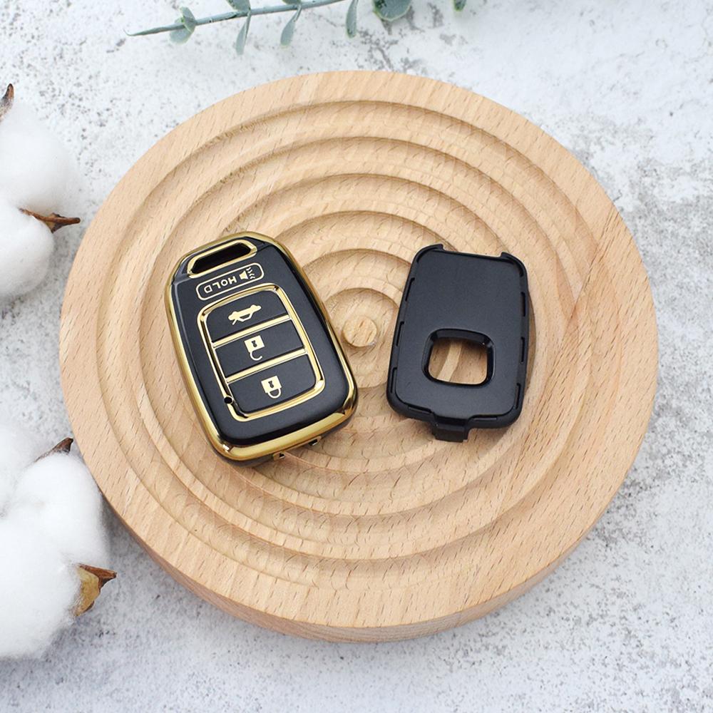 Для Honda Accord CIVIC CRV Jazz HR-V HRV 2013 2014 2015 2016 TPU Shell Fob Car Remote Key Cover Case Accessories