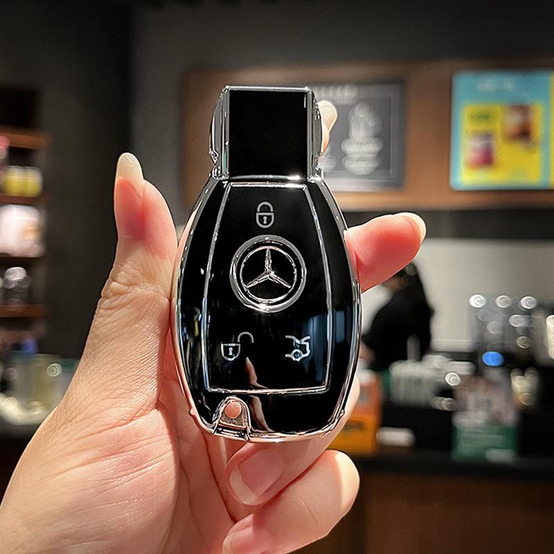 Футляр для ключей Mercedes-Benz: Совместимо с C260L, E300L, A200L, C/E-Class, GLC, GLE350, GLA - Унисекс Дизайн