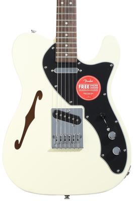 Squier от Series Telecaster Thinline Laurel Накладка на гриф черная Пикгард Olympic White Squier Fender/Affinity