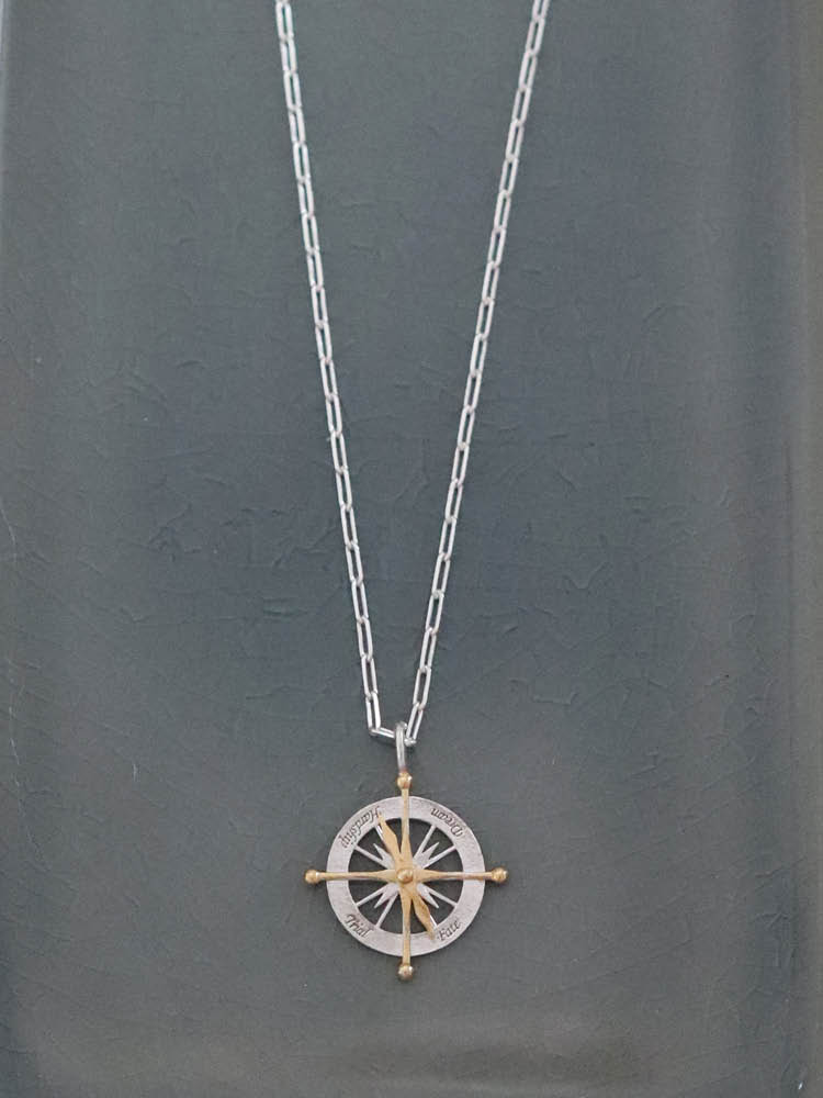 Elyona Life Cardinal Compass Necklace - Small