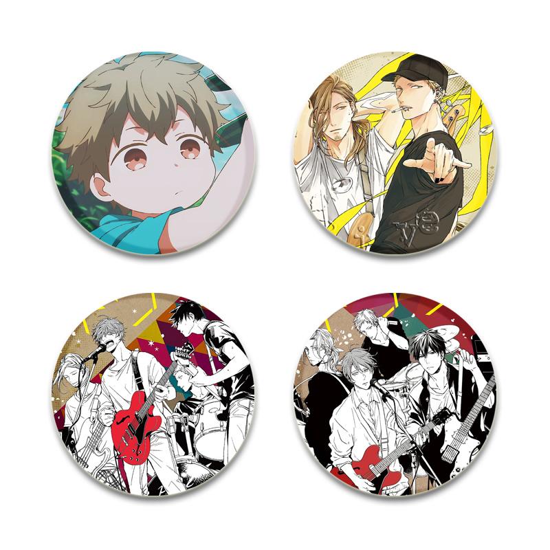 32/44/58 мм Круглые Аниме Подарочные Булавки Ручной Работы Брошь Сато Мафую/Уэнояма Рицука Мультфильм Значок на Рюкзаке Ювелирные Изделия Аксессуары Подарки