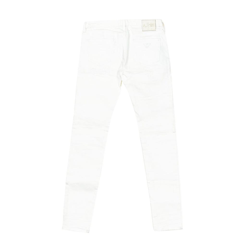 Длинные джинсы с эффектом потертости и рваными деталями C5J06-5X для женщин