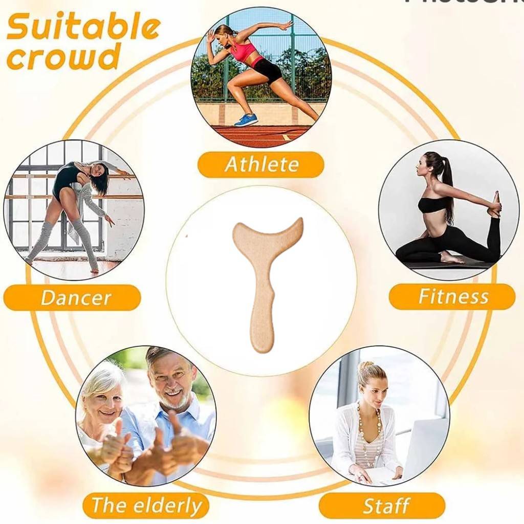 Деревянный массаж тела, облегчение боли Гуа Ша, антицеллюлитные колумбийские инструменты для деревянной терапии, инструменты для мужчин и женщин