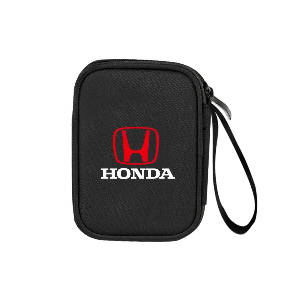AQW1 Car Digital Supplies Storage Bag Key USB Cable Earphone Organizer Box For Honda Civic Accord Hrv Jazz CR-Z Element Insight MDX