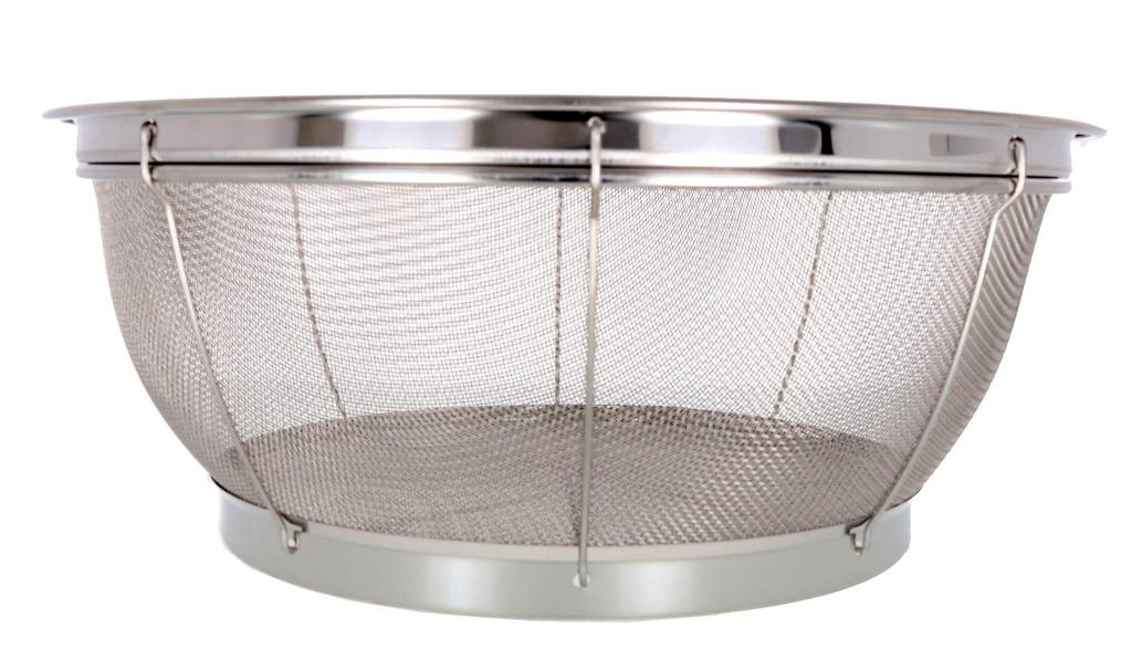 Takagi TAKAGI Deep Drains Kitchen Made in Japan Colander, 40cm, Silver, Food, Rust-Resistant, Durable, Utensil,