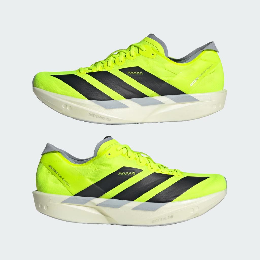 JI0991 adidas Adizero Takumi Sen 11 Lucid Lemon Core Black Halo Silver (Мужской)