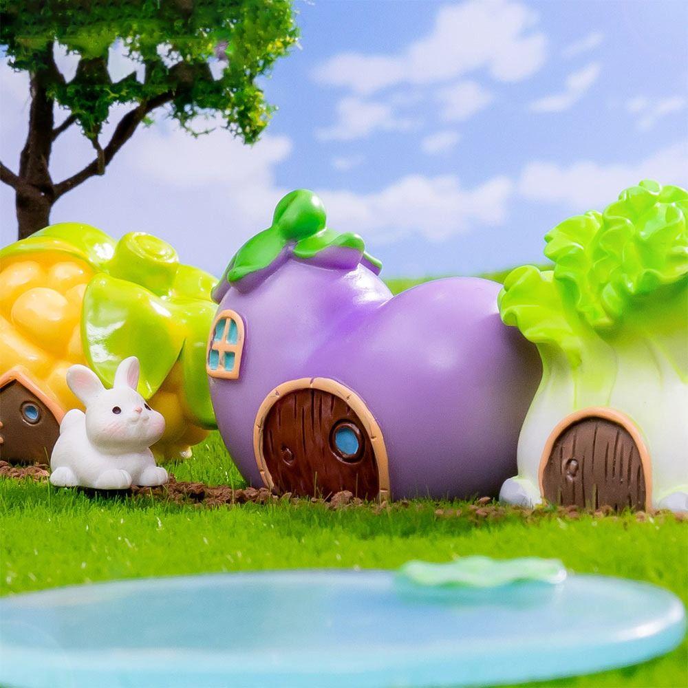 Micro Landscape Cartoon Vegetable House Multicolor Desktop Knick-knack Creative Fairy Tale House