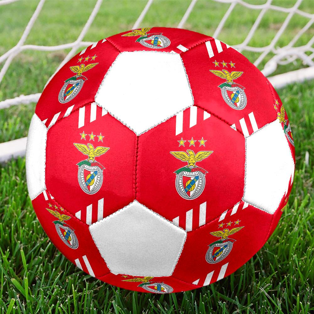 1 шт. Футбольный мяч S.L.Benfica размер 5 ПрагаМяч для мини-футбола Цветной Для всех возрастов Машинная строчка ПВХ Готов к соревнованиям Прочный Высокий отскок