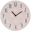 [Q2090] - Wooden Children's Clock 'Elephant' Pink - 30 Cm