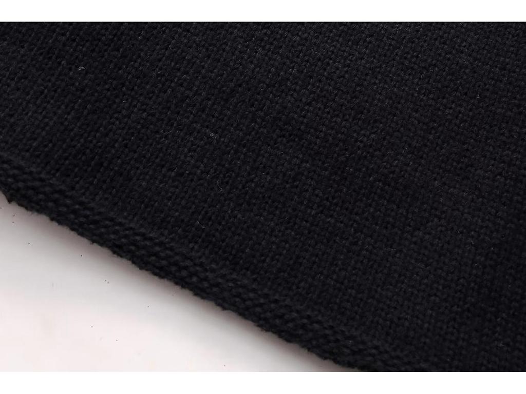 Женский трикотажный свитер с круглым вырезом в европейском и американском стиле на весну и осень 2024 года - A34318