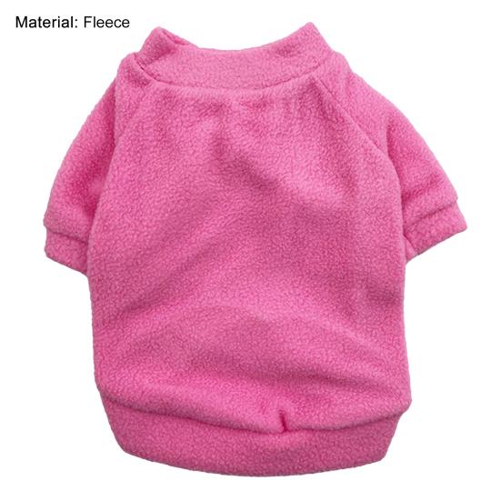 Одежда для домашних животных, супермягкий износостойкий флисовый однотонный пуловер для щенков, пуловер для домашних животных