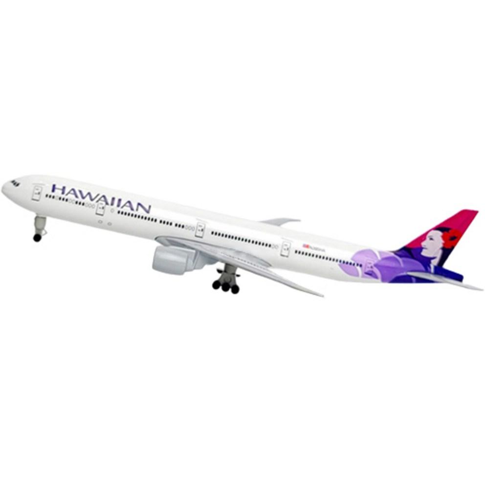 Модель самолета Hawaiian Airlines B777 литая (20см)