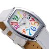 Frank Miura Reproduction Watch, One of Japan's Four Major Brands, Unit Zero Quartz Watch, Women's (Rainbow White)