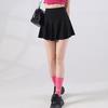 Qooth Летняя Юбка для Бега, Спортивная, Мини, Теннисная, для Йоги, Эластичная Талия, Юбка с Рюшами, Мягкая, Женская, QT2628