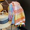Bohemian Floral Air Conditioning Shawl - Thin Style Travel Scarf & Sun Protection Accessory