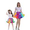 Женщины Девочки Радуга Туту Многоцветный Нижняя Юбка Детский Костюм Балет Танец