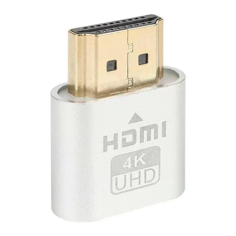 Адаптер видеокарты HDMI для виртуального дисплея: Поддержка нескольких портов (DP, DVI, VGA) для игр и удаленной настройки.