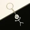 One Bag Stainless Steel Cartoon Couple Pair Of Figurines Pendant Doodle Love Fun Keychain\t Matchmaker