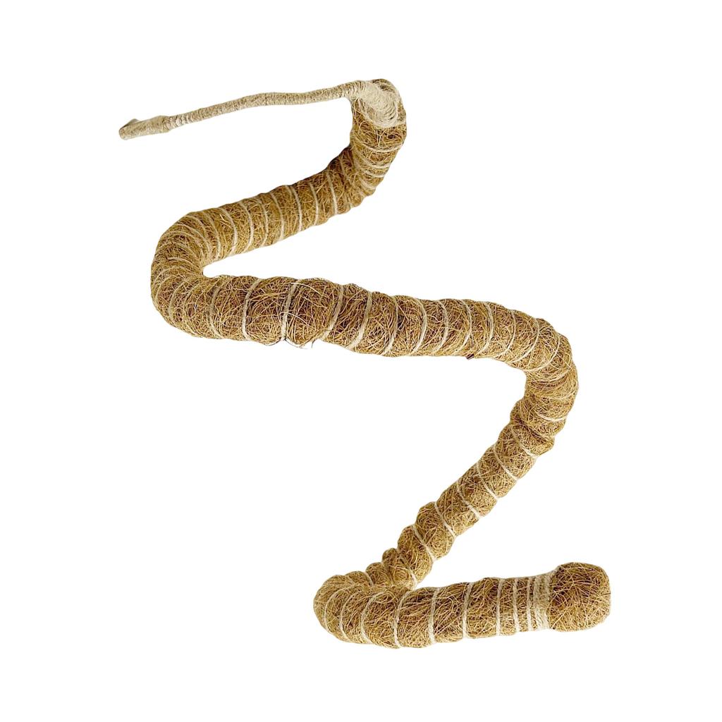 Гибкая вьющаяся лиана для украшения среды обитания рептилий, гибкая кокосовая лоза для джунглей, ящериц и змей