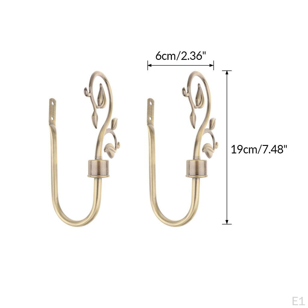 Металлический Крючок-Лист для Штор Подвязка для Оконных Гардин Вешалка
