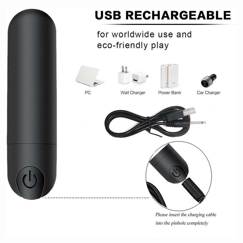 Мини Мощный Вибратор-Пуля с USB-зарядкой для Женщин Клиторальный Стимулятор Вагинальный G-точка Мастурбация Эротические Взрослые Секс-Игрушки