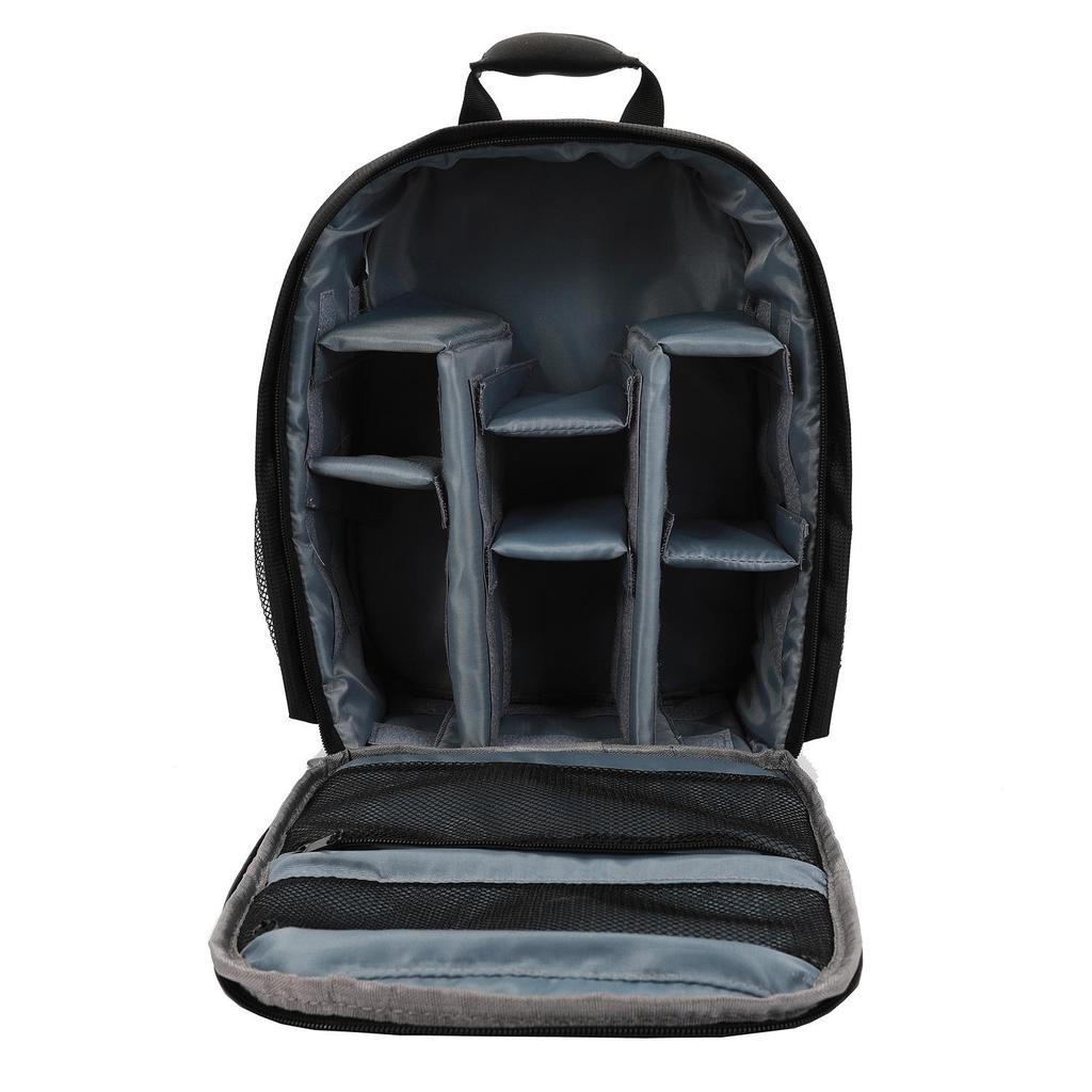 Waterproof, Wear-resistant DSLR Camera Backpack with Layered Lens Storage