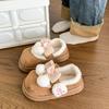 Женские плюшевые тапочки Баотоу Мультяшные Утепленные Теплые Зимние На Толстой Подошве Увеличенные Домашние Тапочки Повседневные Для Ходьбы В Помещении Снежные Хлопковые Тапочки