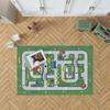 Декоративный современный тонкий коврик для детей из хлопка, устойчивый к пятнам, моющийся, сплетенный машиной