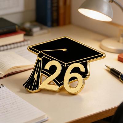 Брошь для выпускников 2026 года, Бакалаврские колпаки, Металлическая экологичная брошь, Сувенир, Подарки для выпускников студентов, Аксессуар, Декор, Значок
