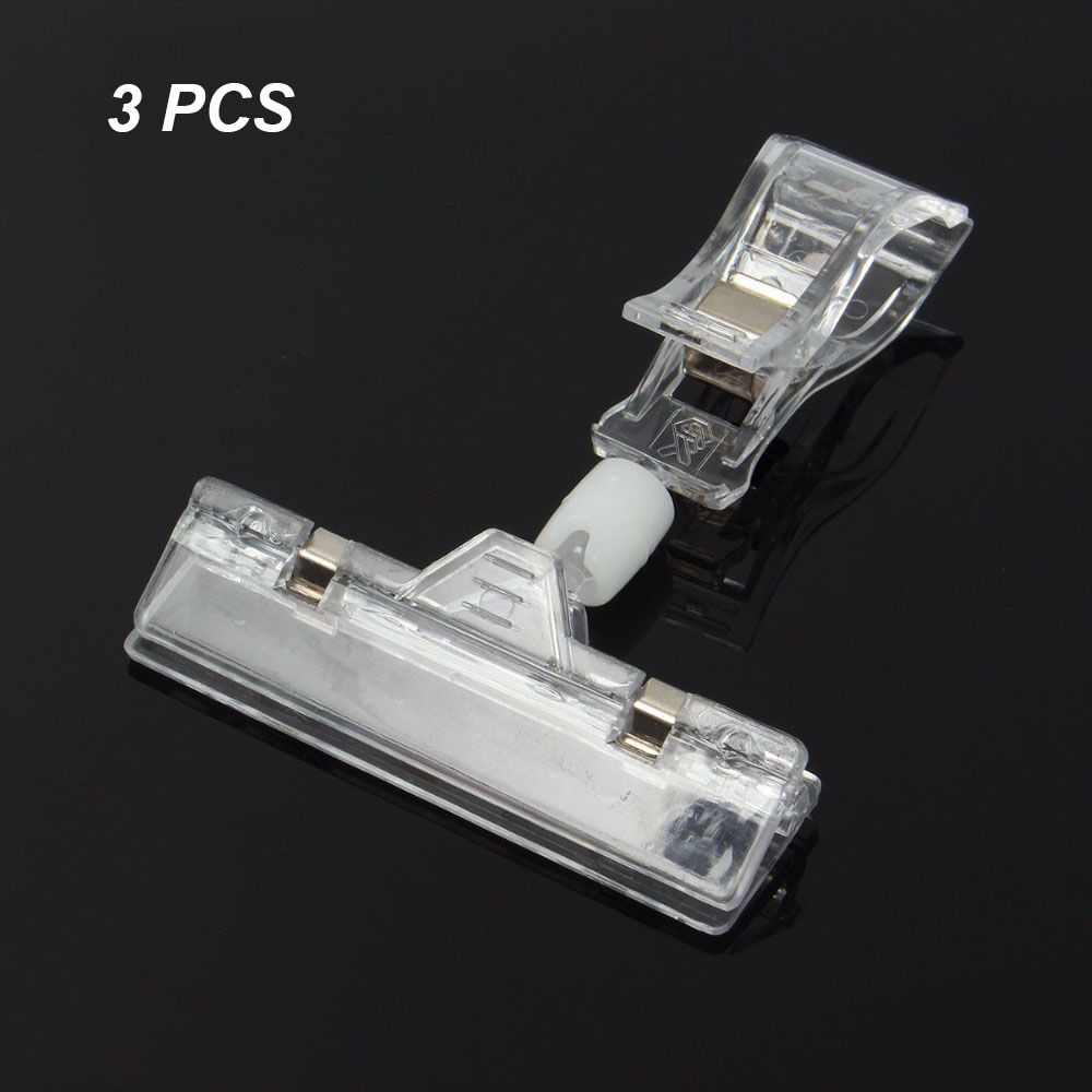 3/5pcs New Shelf Clamp Plastic Price Label Tag Sign Display Holders POP Advertising Clips