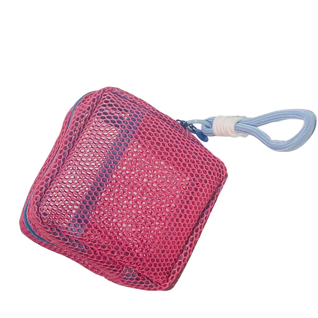 Dopamine Color Toiletry Holder Cosmetic Organizer for Travel or Daily Use Soft Texture Zippered Makeup Bag with Handle