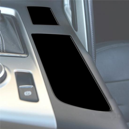 2Pcs Glossy Piano Black Center Cupholder Cover Trim For Chevrolet Corvette C7