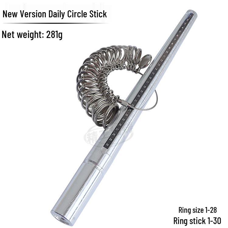 Набор металлических размеров для колец: Инструмент для измерения пальца 4-в-1