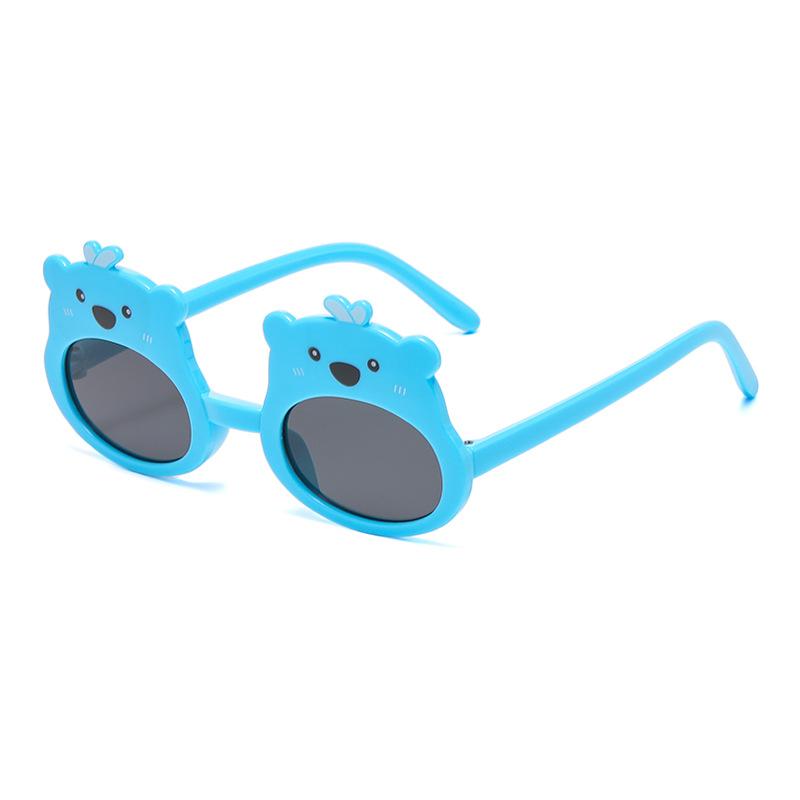 7337 Children'S Cartoon Sunglasses, Bear Sunglasses, Fashionable Baby Shape, Uv-Proof Glasses For Boys And Girls