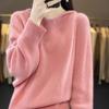 Осень-зима ленивый стиль топ женский свитер повседневный толстовка с капюшоном длинный рукав вязаный пуловер