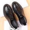 Men's Shoes 2025 New Business Dress Hollow Leather Shoes Men's Summer Breathable British Style Casual Shoes Dad Shoes Tide